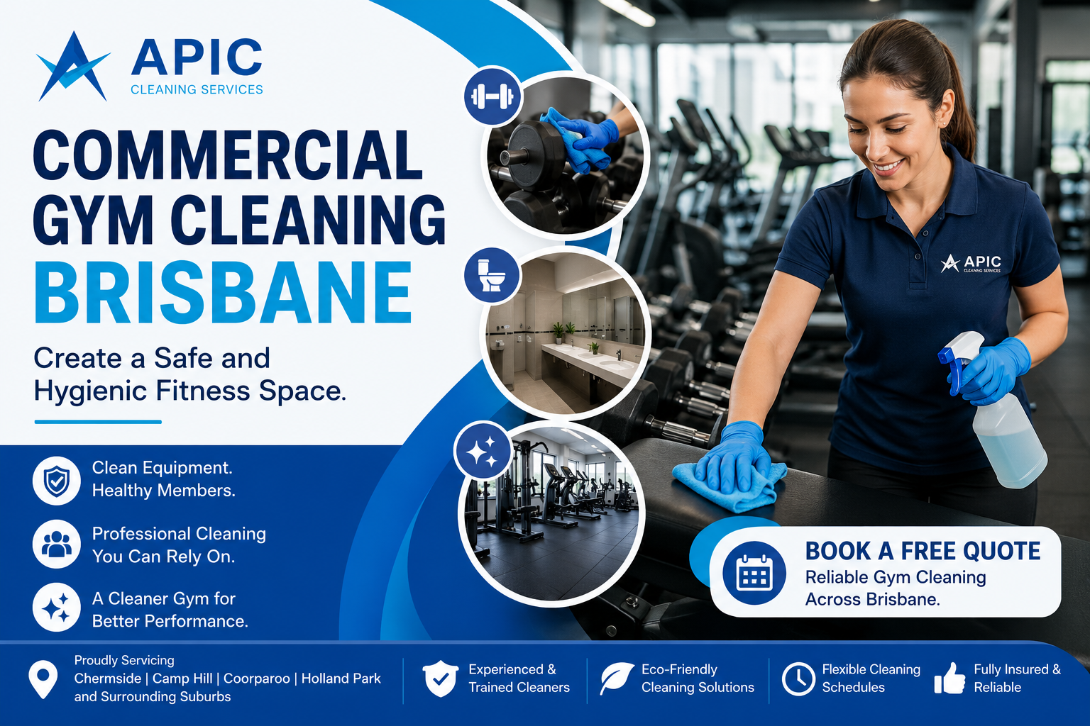 Commercial Gym Cleaning Brisbane: Create a Safe and Hygienic Fitness Space